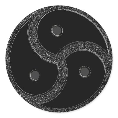 BDSM SYMBOL CHROME Stickers by bdsm_emporium