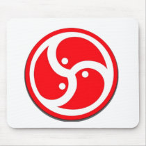 BDSM Symbol Red Mouse Pads