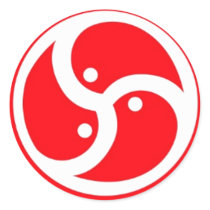BDSM Symbol Red stickers by rogerme BDSM Symbol Red stickers