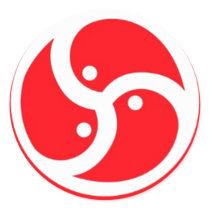 BDSM Symbol Red stickers by rogerme BDSM Symbol Red stickers