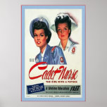 Be A Cadet Nurse ~ Vintage Nurse Print