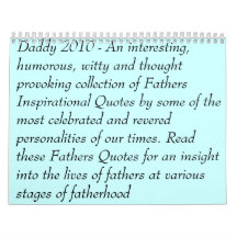 "Be A Father" Calendar