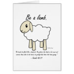 "Be a Lamb" Card