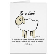 "Be a Lamb" Card