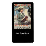Be A Marine World War II Shipping Labels