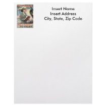 Be A Marine World War II Letterhead Template