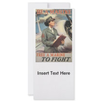Be A Marine World War II Rack Card Design