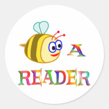 Be a Reader Round Stickers