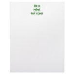 Be A Rebel Get A Job Letterhead Design
