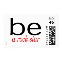 Be A Rock Star Postage Stamps