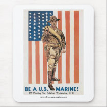 Be a U.S. Marine World War l Poster mousepads