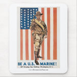 Be a U.S. Marine World War l Poster mousepads
