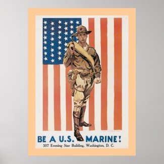 Be A US Marine! print