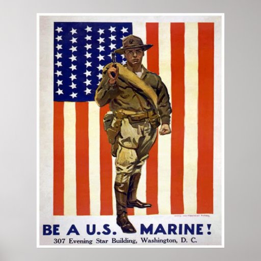 BE A US MARINE POSTER