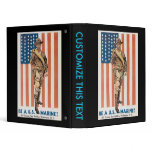 Be A US ***** Vintage War Recruit poster Binder