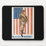 Be A US ***** Vintage War Recruit poster Mouse Pads