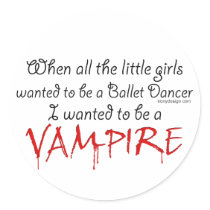 Be a Vampire stickers
