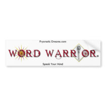 Be A Word Warrior Bumper Stickers
