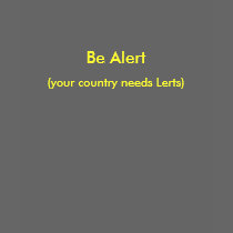Be Alert t-shirts