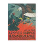 "Be an American Eagle" RESTORED Army Air Poster Post Card