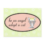 Be An Angel Adopt A Cat Postcard