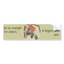Be an example for others, bumper sticker bumper stickers