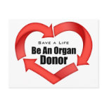 Be An Organ Donor Postcards