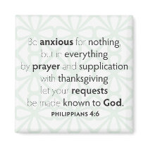 Be anxious for nothing Magnet
