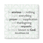 Be anxious for nothing Magnet