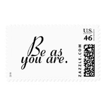 Be As You Are Postage Stamps