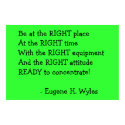 "Be at the RIGHT place..." posters