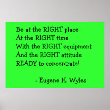 "Be at the RIGHT place..." Poster