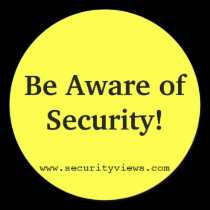 Be Aware of Security! stickers