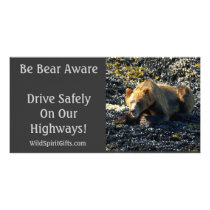 BE BEAR AWARE Photo Cards photo cards by RavenSpiritPrints BE BEAR AWARE Photo Cards photo cards