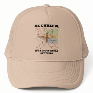 Be Careful It's A Buggy World Out There (Mosquito) hat