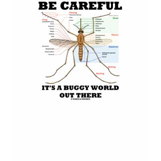 Be Careful It's A Buggy World Out There (Mosquito) shirt