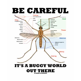Be Careful It's A Buggy World Out There (Mosquito) shirt