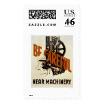 Be Careful Near Machinery 1939 WPA postage