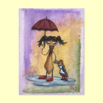 Be Careful..Or You'll Get All Wet! postcards
