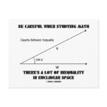 Be Careful When Studying Math Inequality Euclidean Post Cards