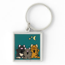 BE-Cartoon  Cats Singing keychain