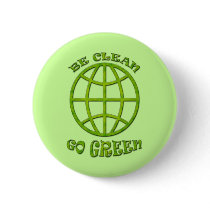 BE CLEAN GO GREEN buttons by dgpaulart BE CLEAN GO GREEN buttons