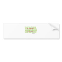 Be Contented & Stay Happy. Bumper Stickers
