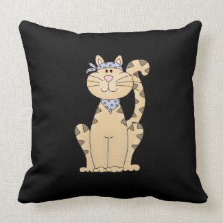 Be Cool Cat Throw Pillows
