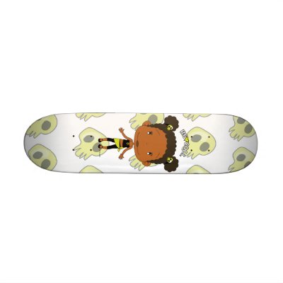 "Be Cool" DeeDee Cosmos Mini Cruiser Skate Deck by Kusspunkt