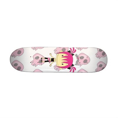 "Be Cool" Holly Rocket  Mini Cruiser Skate Deck by Kusspunkt