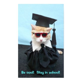 Be Cool! Stay in School! print