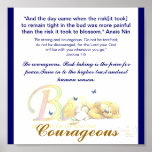 Be Courageous-Customize Poster