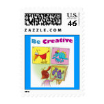 Be Creative Postage Stamp stamps
