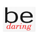 Be Daring postcards